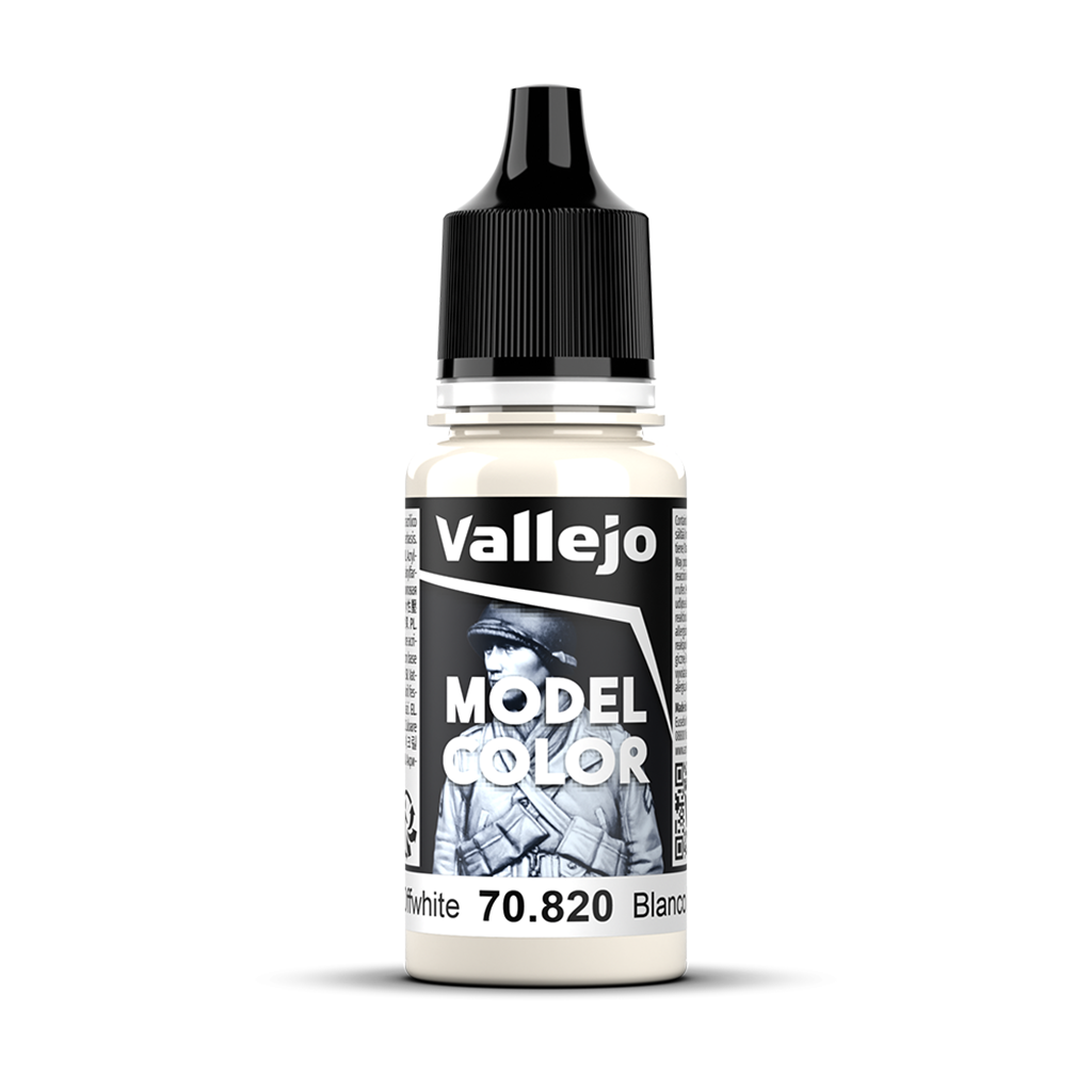 Vallejo Model Color Offwhite 70820 Acrylfarbe 18 ml für Tabletop Miniaturen und Modellbau