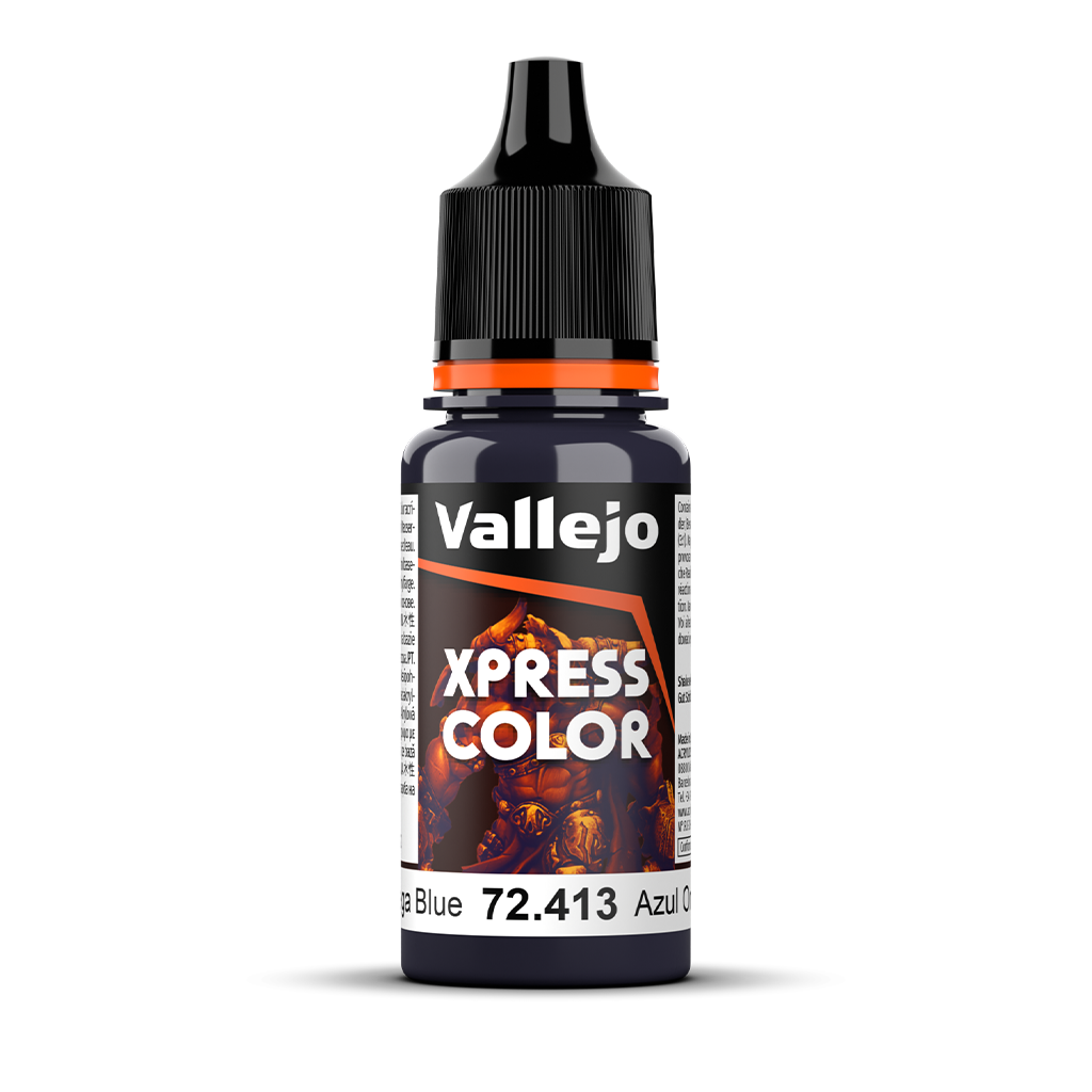 Vallejo Game xpress Color Omega Blue 72.413 Acrylfarbe 18 ml für Tabletop Miniaturen und Modellbau