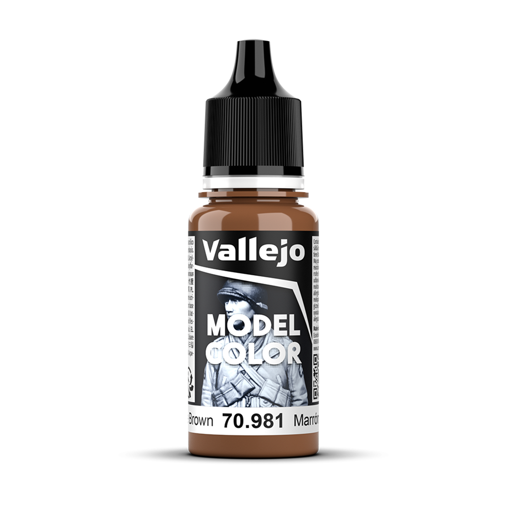 Vallejo Model Color Orange Brown 70981 Acrylfarbe 18 ml für Tabletop Miniaturen und Modellbau