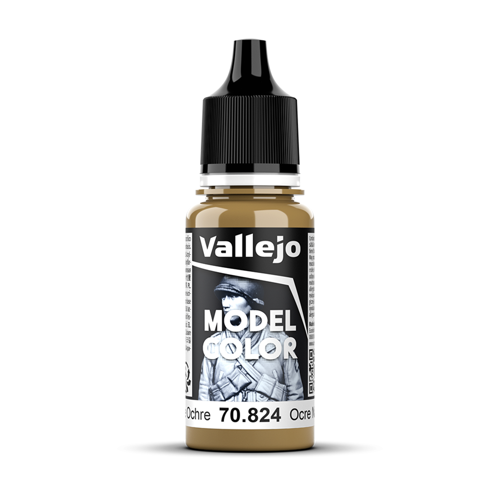 Vallejo Model Color Orange Ochre 70824 Acrylfarbe 18 ml für Tabletop Miniaturen und Modellbau