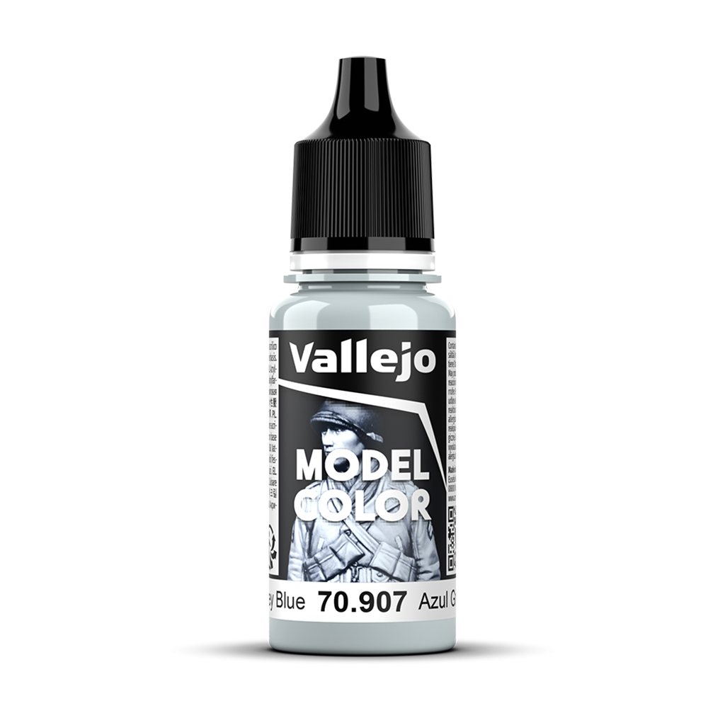 Vallejo Model Color Pale Grey Blue 70907 Acrylfarbe 18 ml für Tabletop Miniaturen und Modellbau