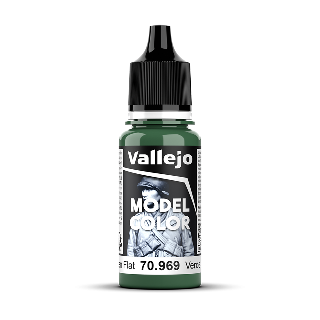 Vallejo Model Color Park Green Flat 70969 Acrylfarbe 18 ml für Tabletop Miniaturen und Modellbau