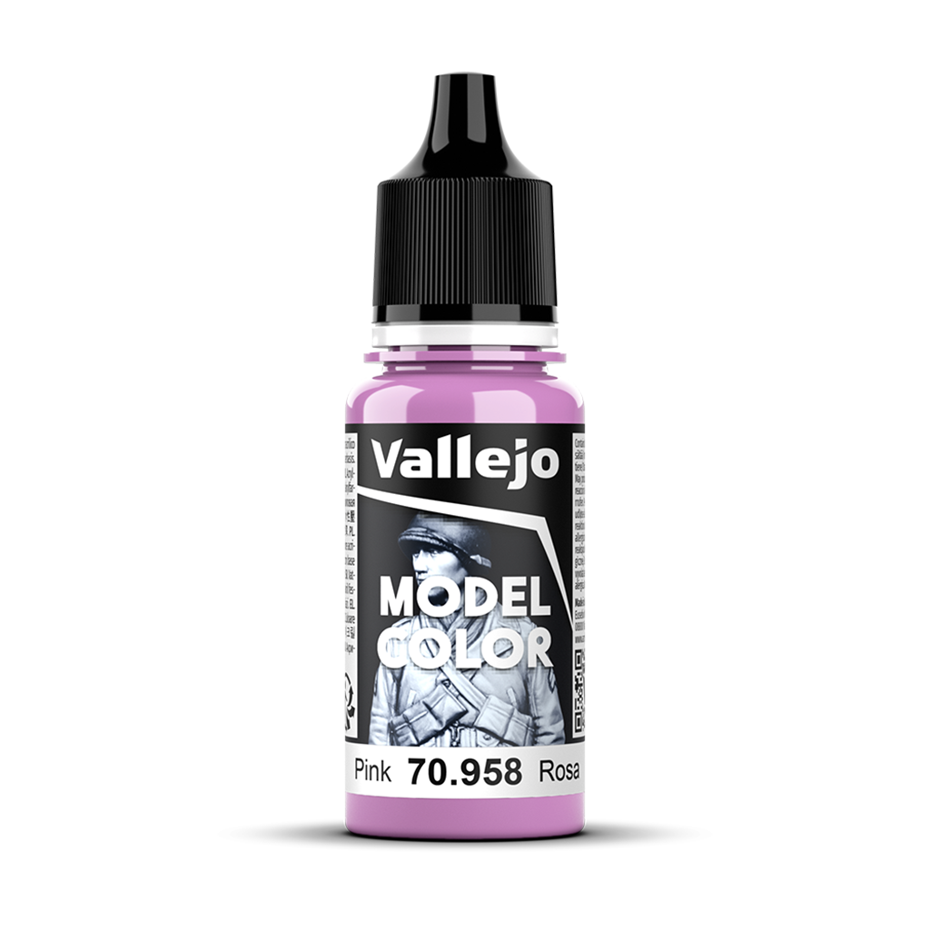 Vallejo Model Color Pink 70958 Acrylfarbe 18 ml für Tabletop Miniaturen und Modellbau