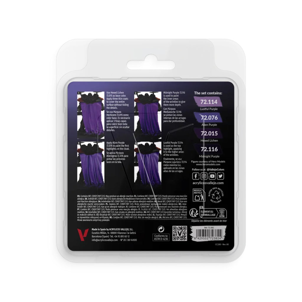 Purple Color Set 4x18ml - Game Color (72382)