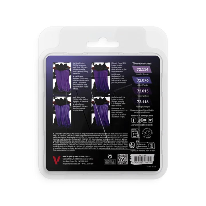 Purple Color Set 4x18ml - Game Color (72382)