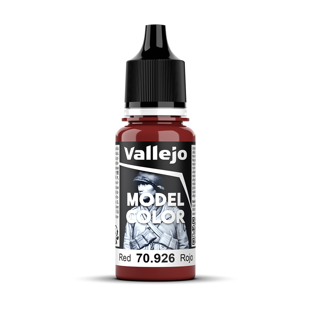 Vallejo Model Color Red 70926 Acrylfarbe 18 ml für Tabletop Miniaturen und Modellbau