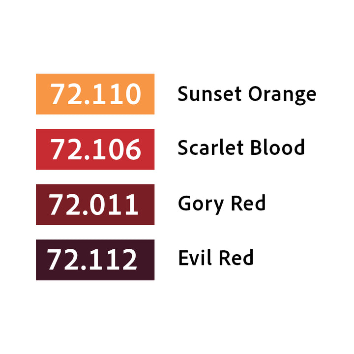 Red Color Set 4x18ml - Game Color (72377)