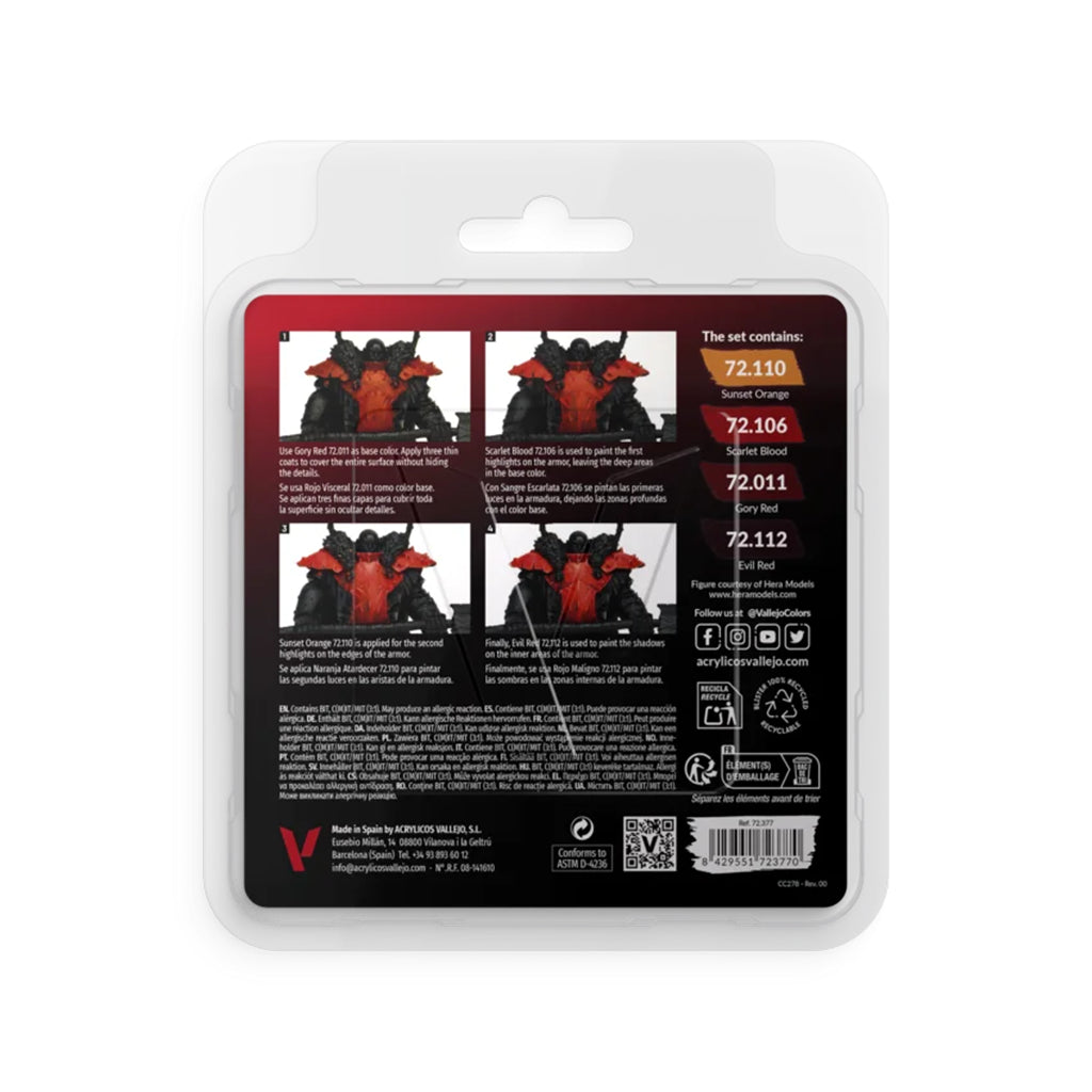 Red Color Set 4x18ml - Game Color (72377)