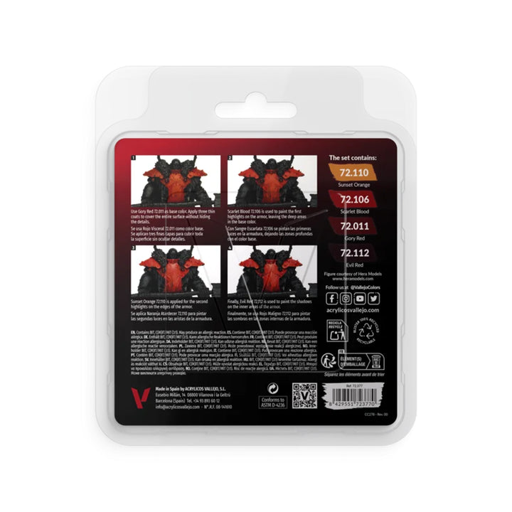 Red Color Set 4x18ml - Game Color (72377)