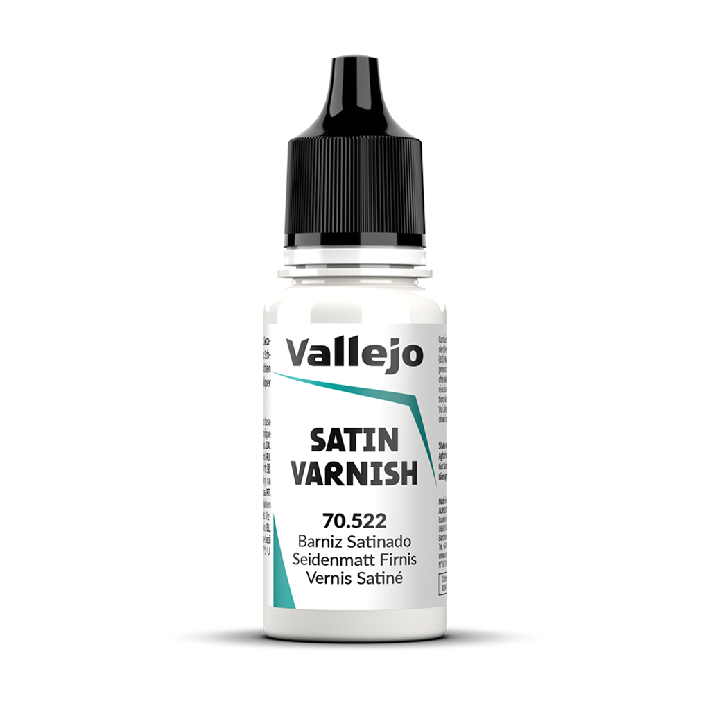 Vallejo Model Color Satin Varnish 70.522 Acrylfarbe 18 ml für Tabletop Miniaturen und Modellbau