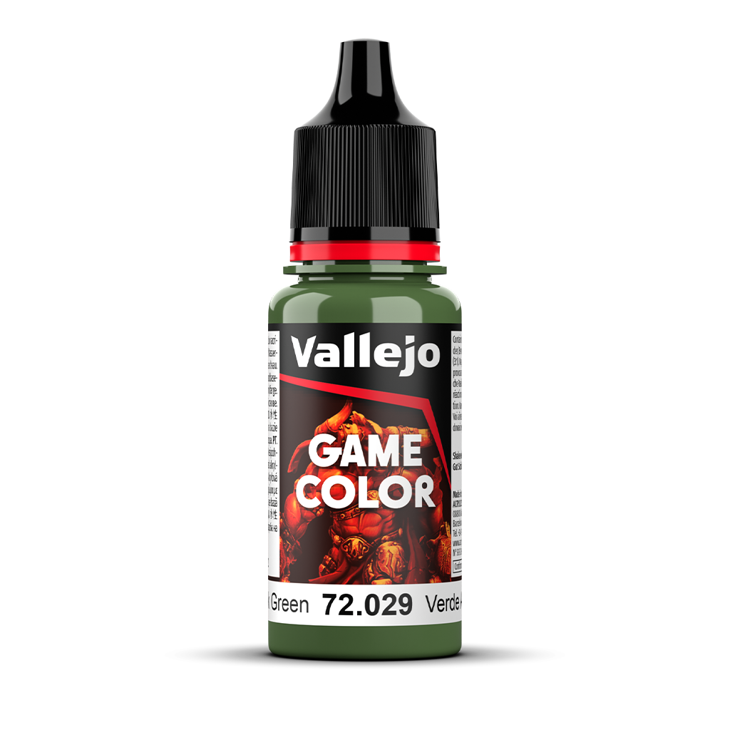 Vallejo Game Color Sick Green 72.029 Acrylfarbe 18 ml für Tabletop Miniaturen und Modellbau