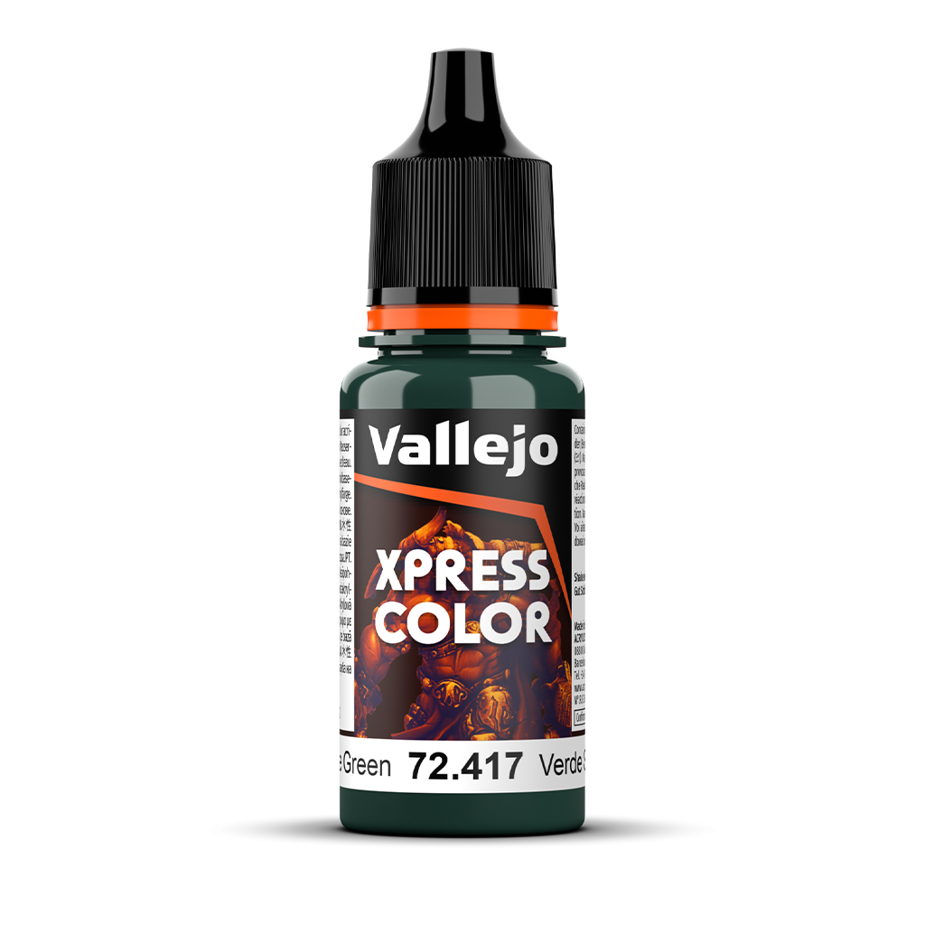 Vallejo Game xpress Color Snake Green 72.417 Acrylfarbe 18 ml für Tabletop Miniaturen und Modellbau
