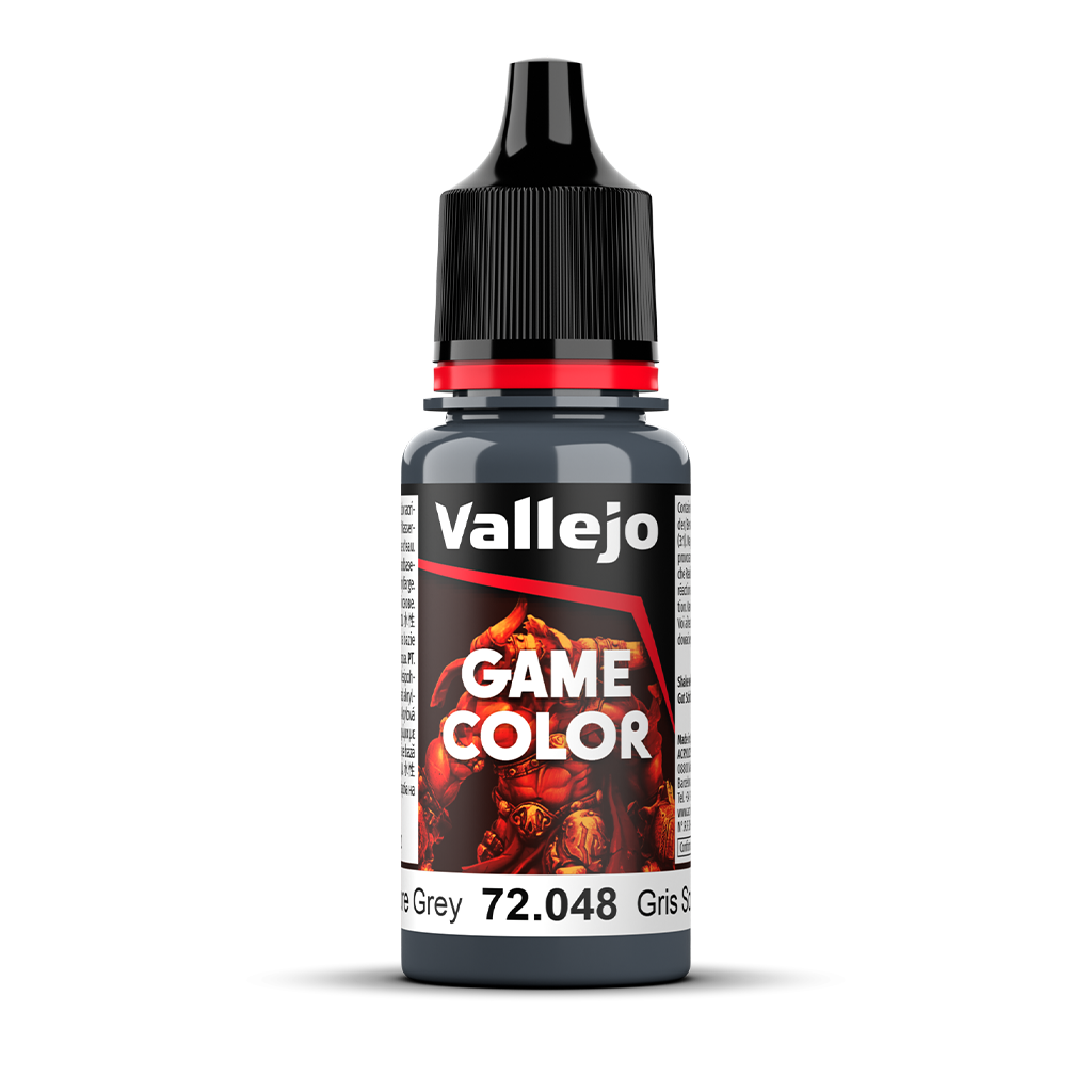 Vallejo Game Color Sombre Grey 72.048 Acrylfarbe 18 ml für Tabletop Miniaturen und Modellbau