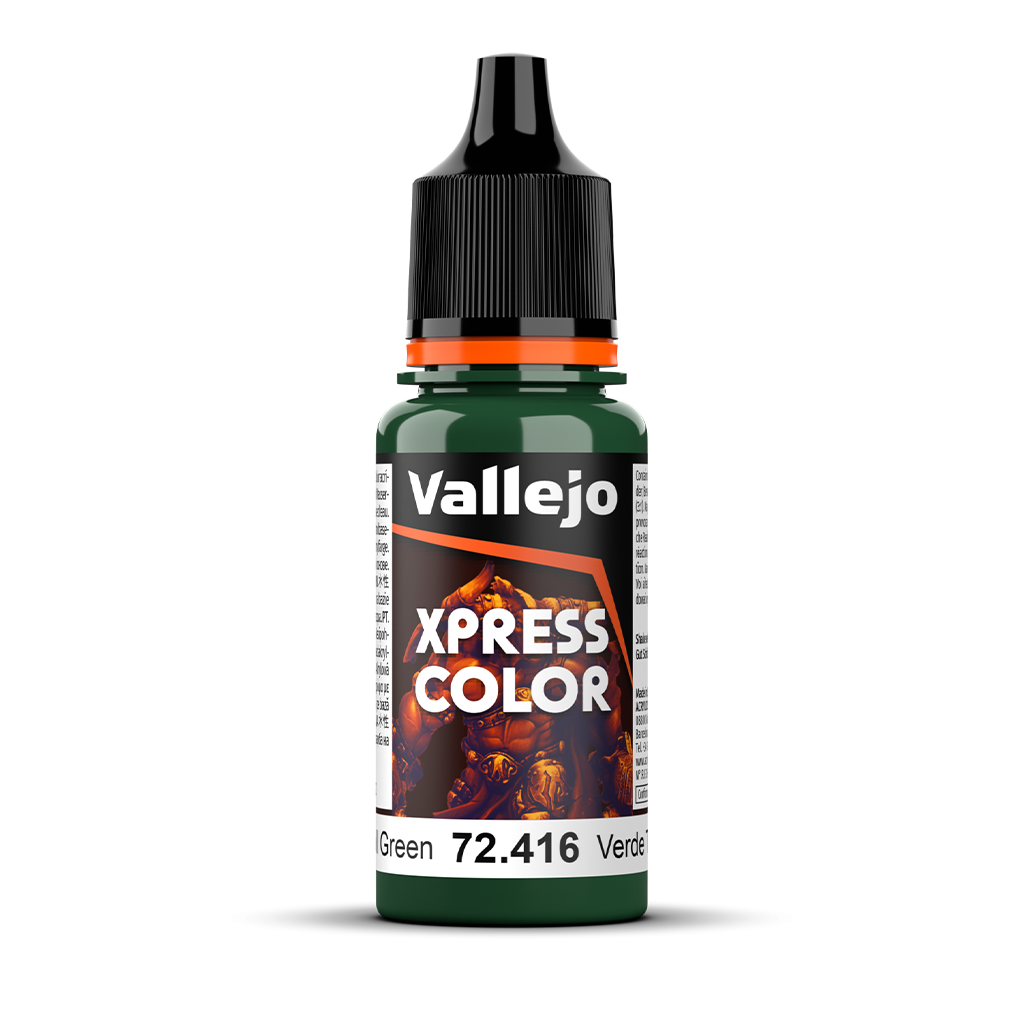 Vallejo Game xpress Color Troll Green 72.416 Acrylfarbe 18 ml für Tabletop Miniaturen und Modellbau