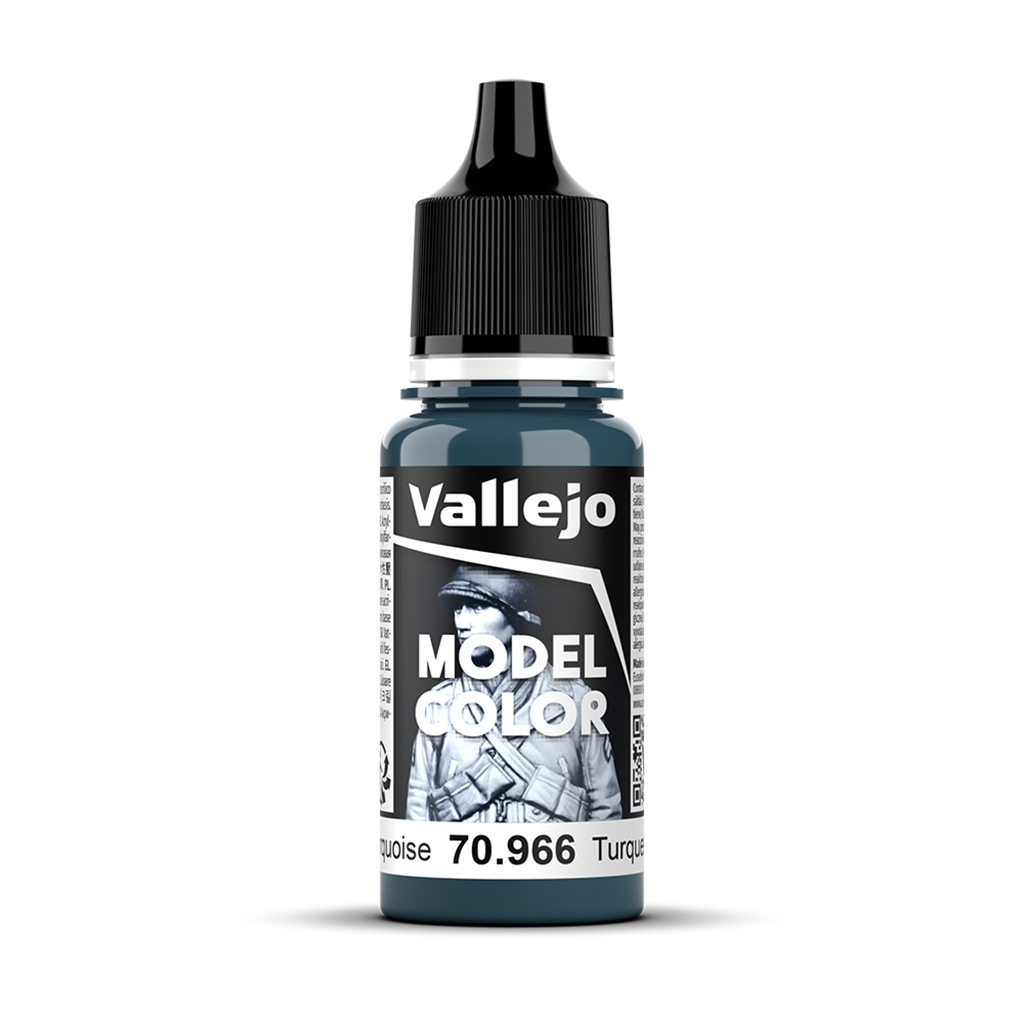 Vallejo Model Color Turquoise 70.966 Acrylfarbe 18 ml für Tabletop Miniaturen und Modellbau