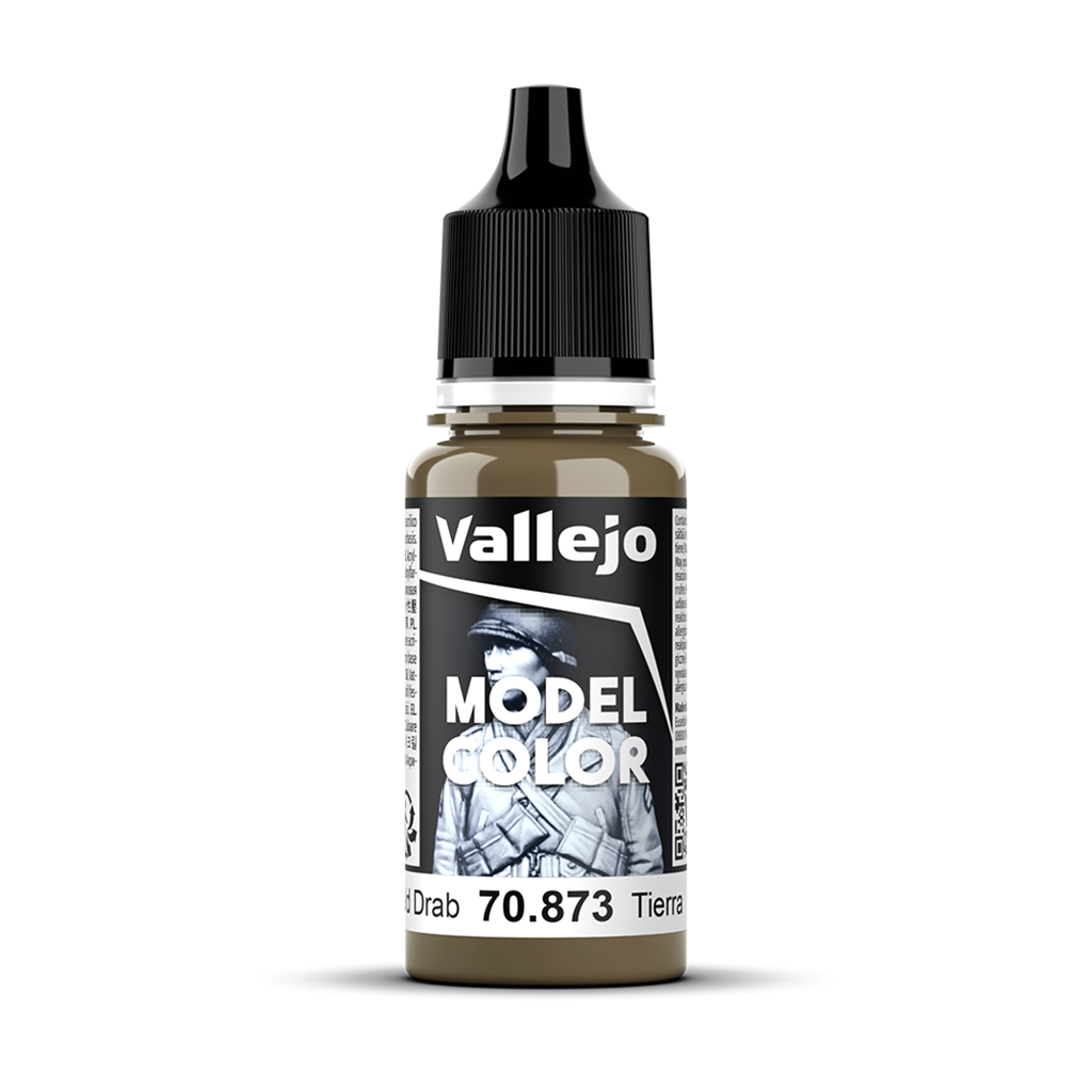 Vallejo Model Color Us Field Drab 70.873 Acrylfarbe 18 ml für Tabletop Miniaturen und Modellbau