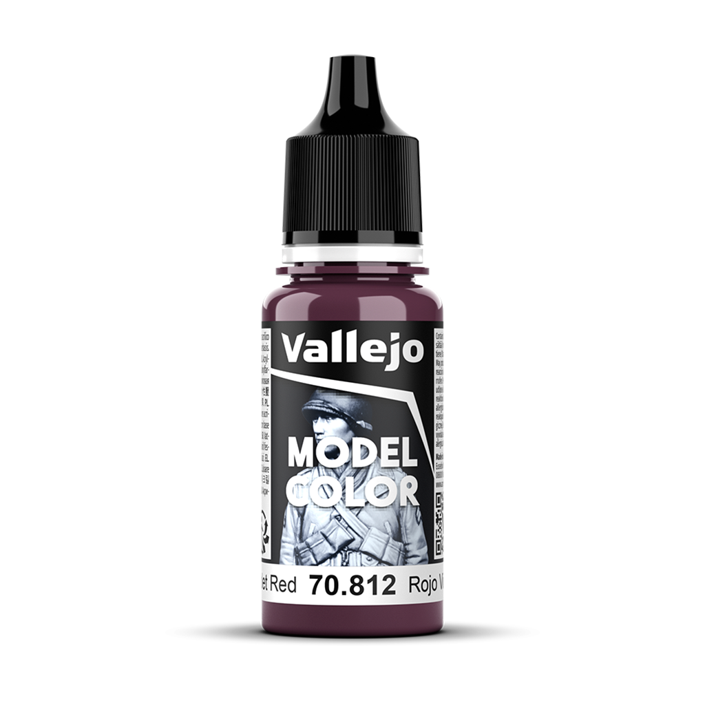 Vallejo Model Color Violet Red 70.812 Acrylfarbe 18 ml für Tabletop Miniaturen und Modellbau