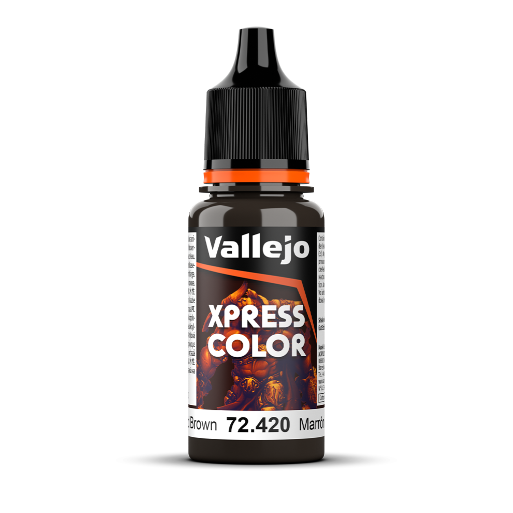 Vallejo Game xpress Color Wasteland Brown 72.420 Acrylfarbe 18 ml für Tabletop Miniaturen und Modellbau