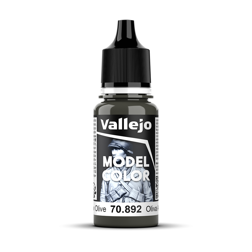 Vallejo Model Color Yellow Olive 70.892 Acrylfarbe 18 ml für Tabletop Miniaturen und Modellbau